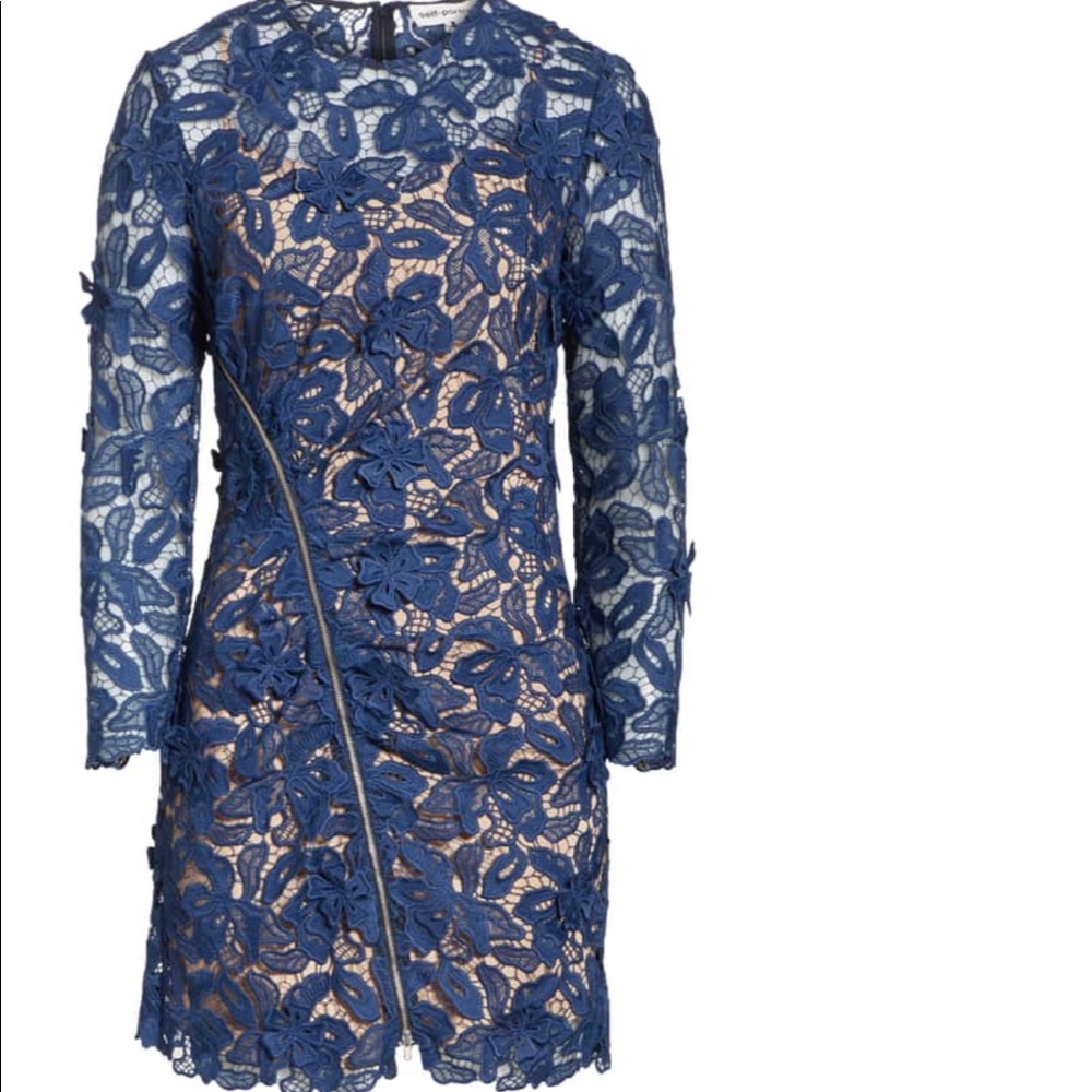 Authentic Self Portrait Lily Lace Minidress